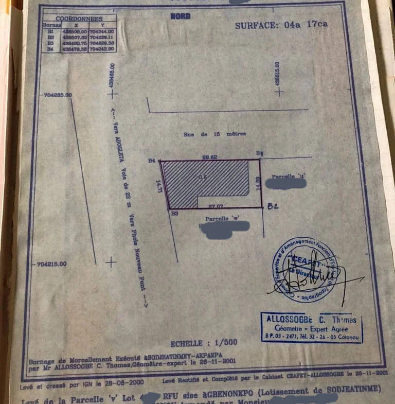 Immeuble R+4 avec Titre Foncier à vendre à Akpakpa Dédokpo Cotonou - BENIN-IMMO
