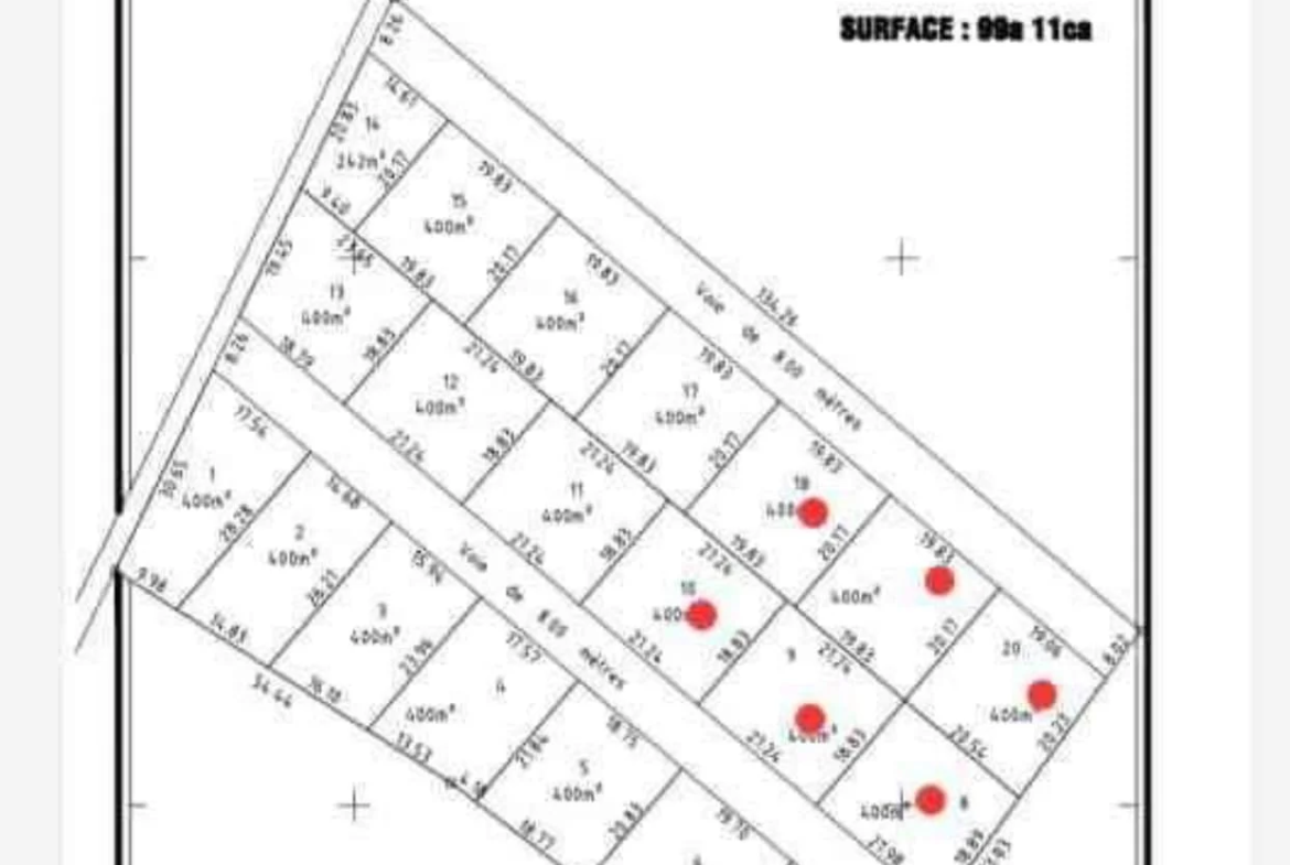 Parcelles de Terrain avec Titre Foncier à Abomey Calavi - BENIN-IMMO