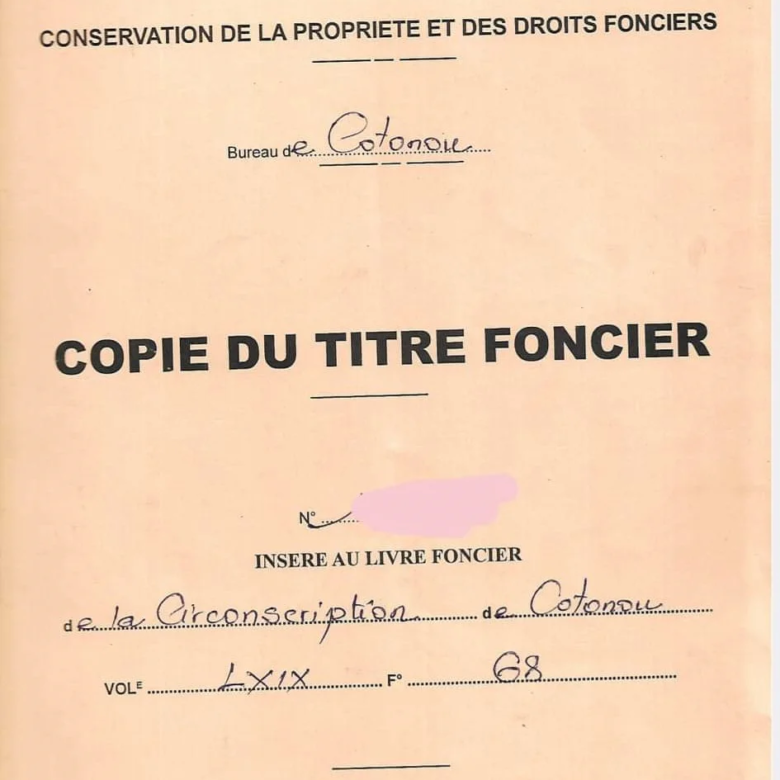 Vente de Parcelle Lotie et Recasée à Gbèdjromèdé, Cotonou - BENIN-IMMO