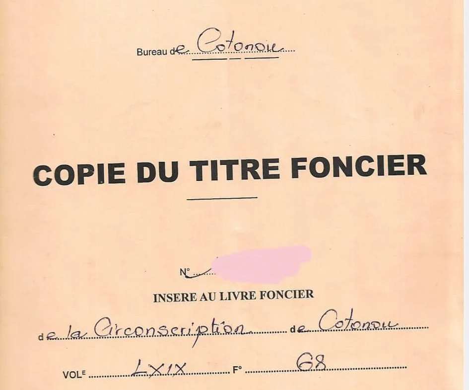 Vente de Parcelle Lotie et Recasée à Gbèdjromèdé, Cotonou - BENIN-IMMO