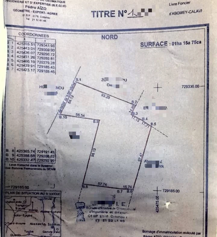 À VENDRE : Domaine d’un hectare à Calavi Zinvié-Gbodjoko - BENIN-IMMO