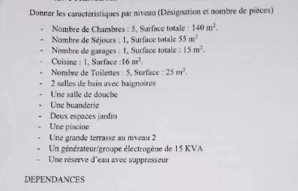 Villa duplex avec jardin et piscine à louer – Fidjrossè Plage_6