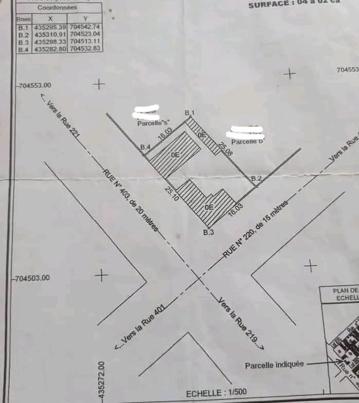 Parcelle en angle de rue Sikêcodji Marina - Benin Immo