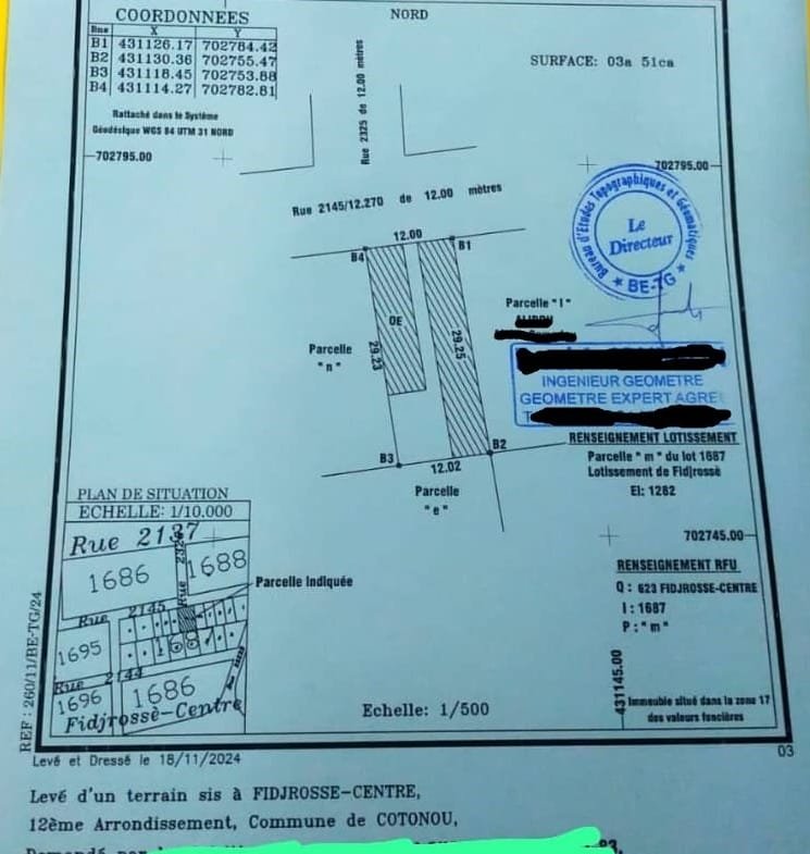 Parcelle à Vendre à Fidjrossè Centre Cotonou - BENIN-IMMO