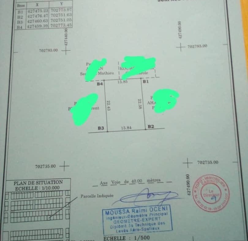 Parcelle à Vendre à Fidjrossè Pkota, Quartier Akogbato - BENIN-IMMO