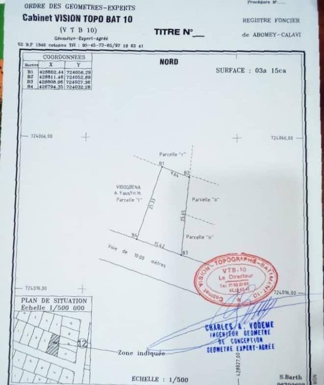 Parcelle à vendre à Akassato Gbétagbo - Benin Immo