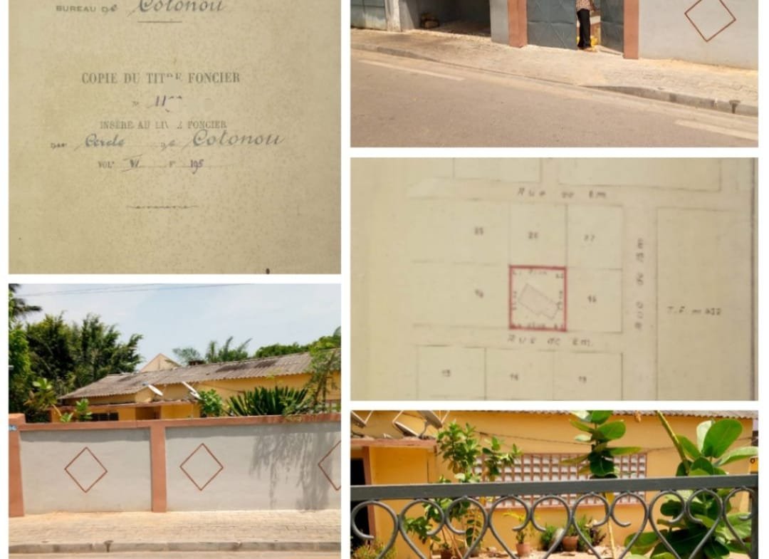 Vente parcelle 625 m² Haie Vive Cotonou avec titre foncier