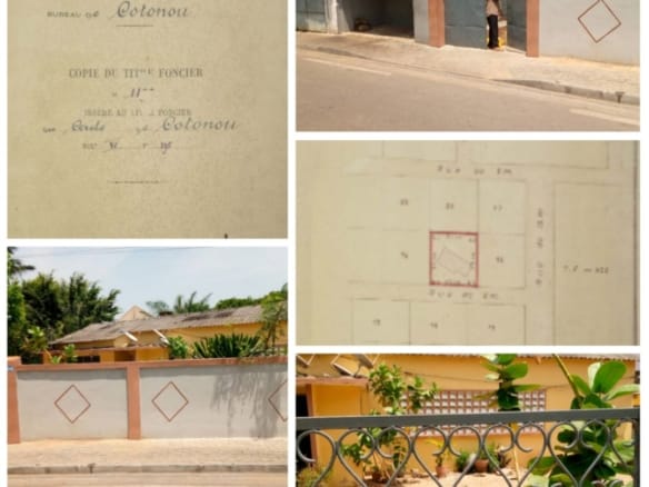 Vente parcelle 625 m² Haie Vive Cotonou avec titre foncier