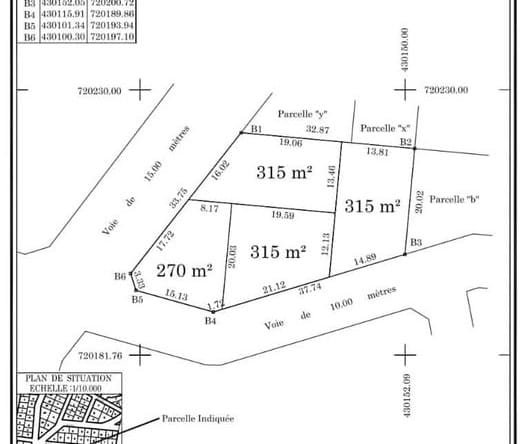 4 Parcelles à vendre à Misséssinto Akassato