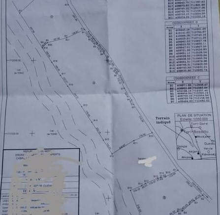 90 Hectares à Vendre à Tori au Bord du Lac Toho