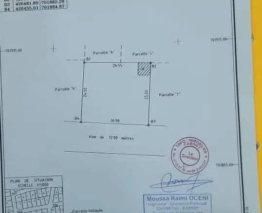 Deux parcelles à vendre à Fidjrossè Plage – 655 m² face à la mer