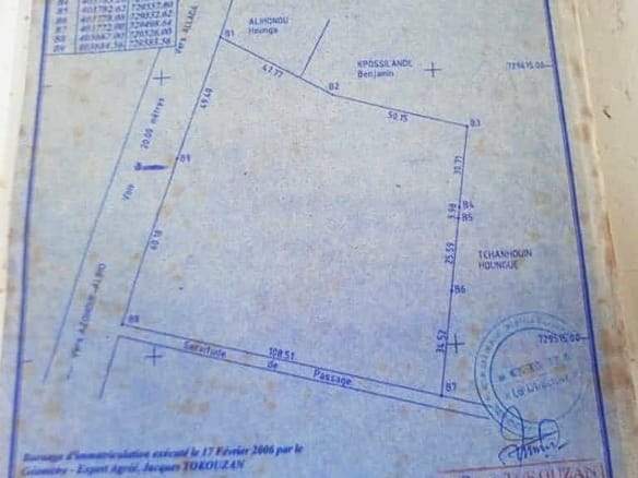 Hectare avec Titre Foncier à vendre au bord du goudron à Tori
