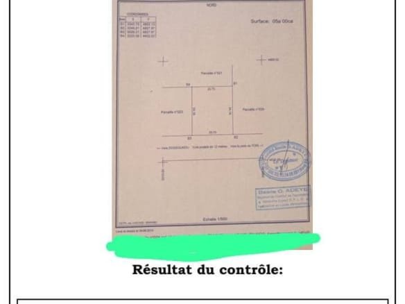 Parcelle 500 m² à vendre à Hêvié Dénou avec TF personnel_3