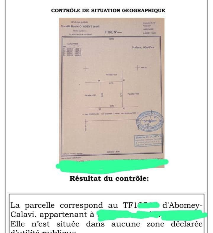 Parcelle 500 m² à vendre à Hêvié Dénou avec TF personnel_3