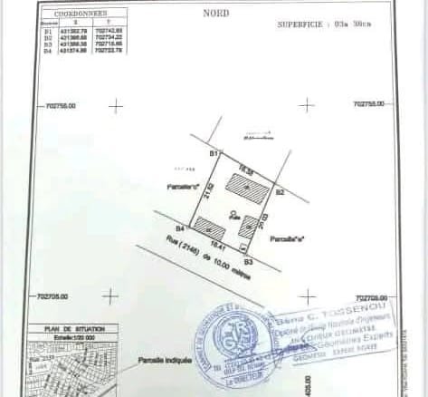 Parcelle à vendre à Fidjrossè Centre – 338 m² à 3min de la plage_2