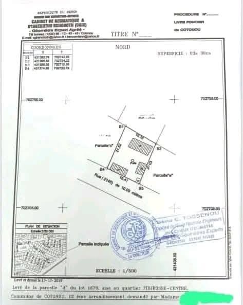 Parcelle à vendre à Fidjrossè Centre – 338 m² à 3min de la plage_2