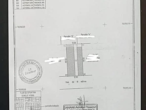 Parcelle de 319 m² à vendre à Fidjrossè Akogbato
