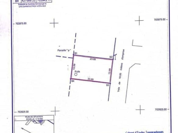 Parcelle de 336 m² avec titre foncier à vendre à Agla