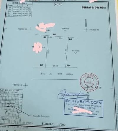 Parcelle de 492 m² à vendre à Fidjrossè Togbin Plage