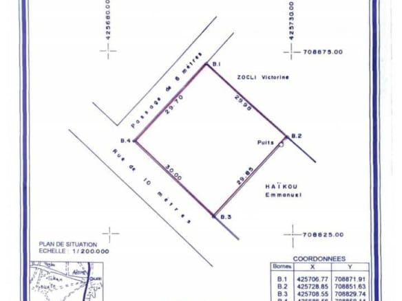 Parcelle de 900m² Avec Titre Foncier à vendre à Calavi IITA
