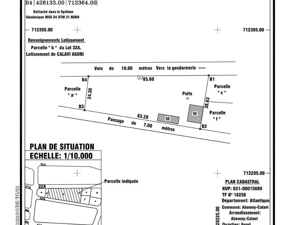 Domaine de 2641 m² à vendre à Calavi Agori-Kpota