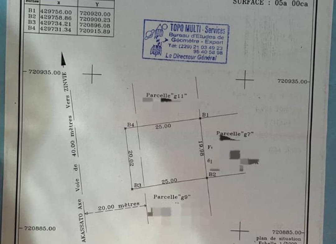 Parcelle clôturée à vendre à Calavi Missessinto