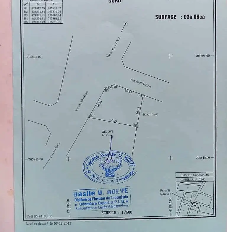 Parcelle de 368 m² à vendre à Lobozounkpa