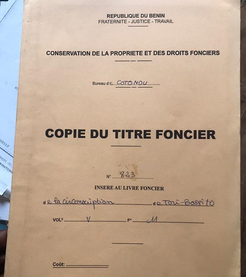 Terrain de 1068 m² avec Titre Foncier à vendre à Tori Avamé_2