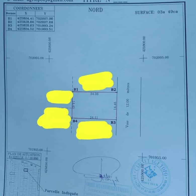 Parcelle clôturée avec titre foncier à vendre à Togbin Plage - BENIN-IMMO
