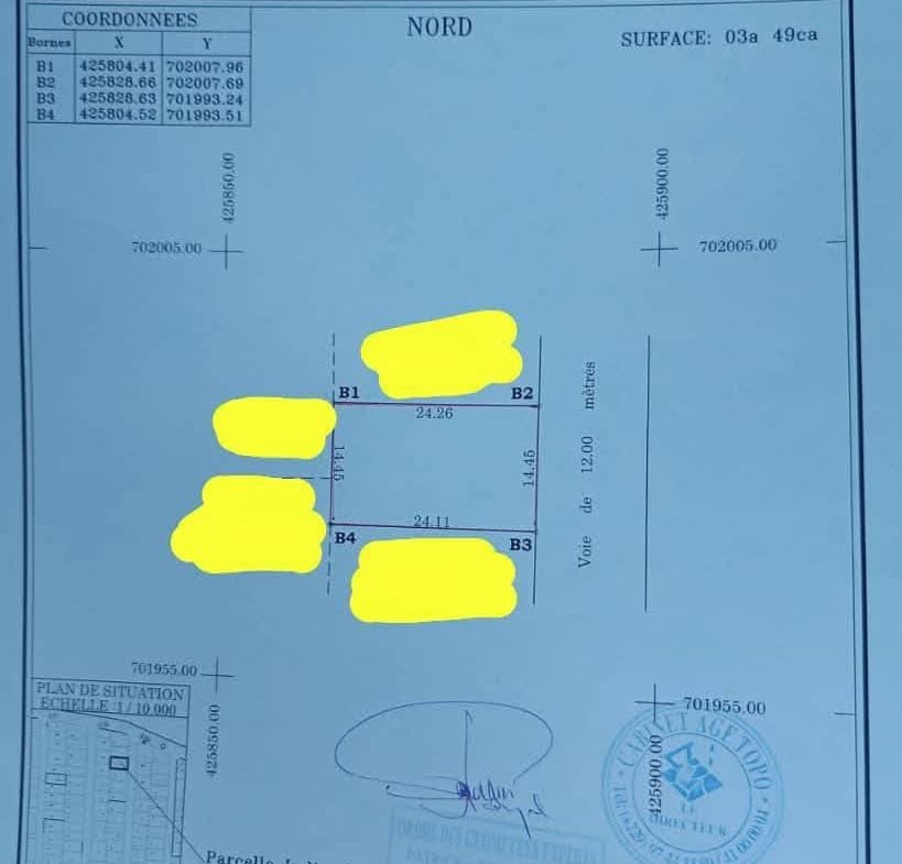 Parcelle clôturée avec titre foncier à vendre à Togbin Plage - BENIN-IMMO