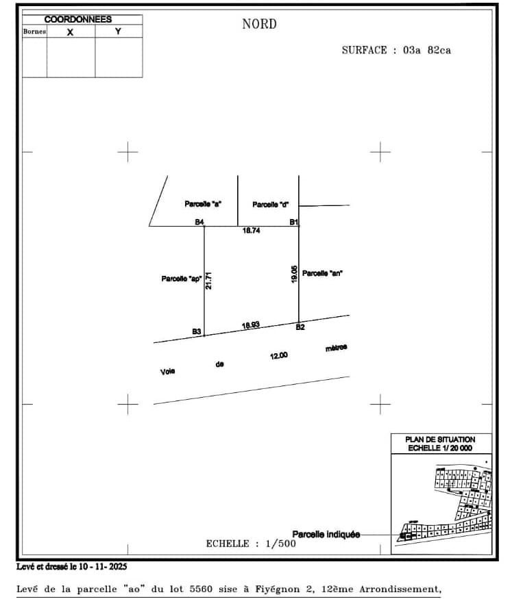 Deux parcelles clôturées à vendre Fidjrossè Fiyégnon