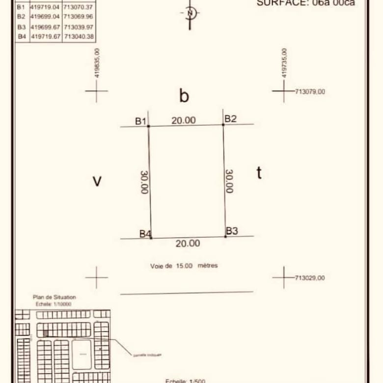 Grande parcelle de 600 m² avec Titre Foncier à vendre à Calavi Ouèdo - BENIN-IMMO
