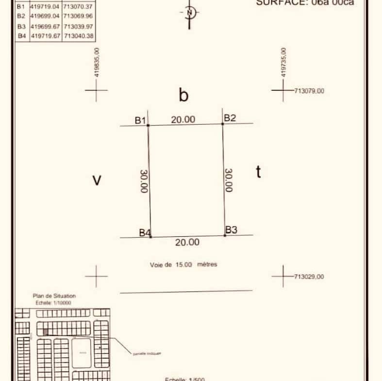 Grande parcelle de 600 m² avec Titre Foncier à vendre à Calavi Ouèdo - BENIN-IMMO