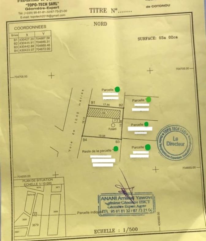 Parcelle avec titre foncier à Agla Zogbohouè
