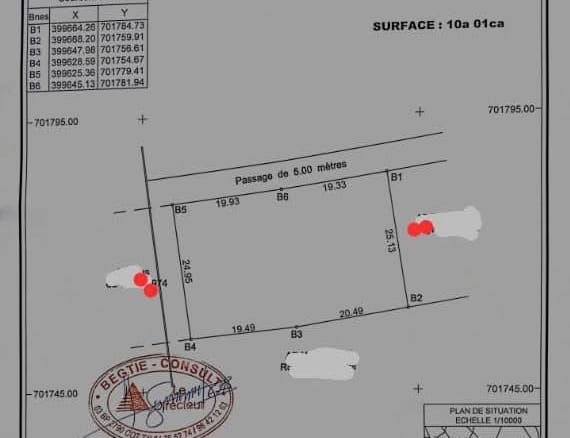 Deux parcelles avec titre foncier à Ouidah Agondji Kpèvi