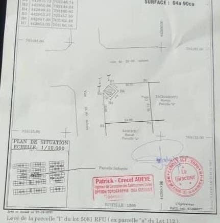 Parcelle à vendre à Akpakpa Zone des Ambassades
