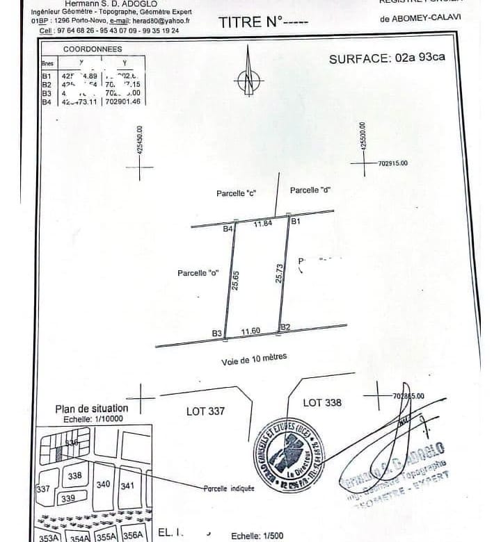 Parcelle clôturée à Akogbato Togbin Zone 2 2