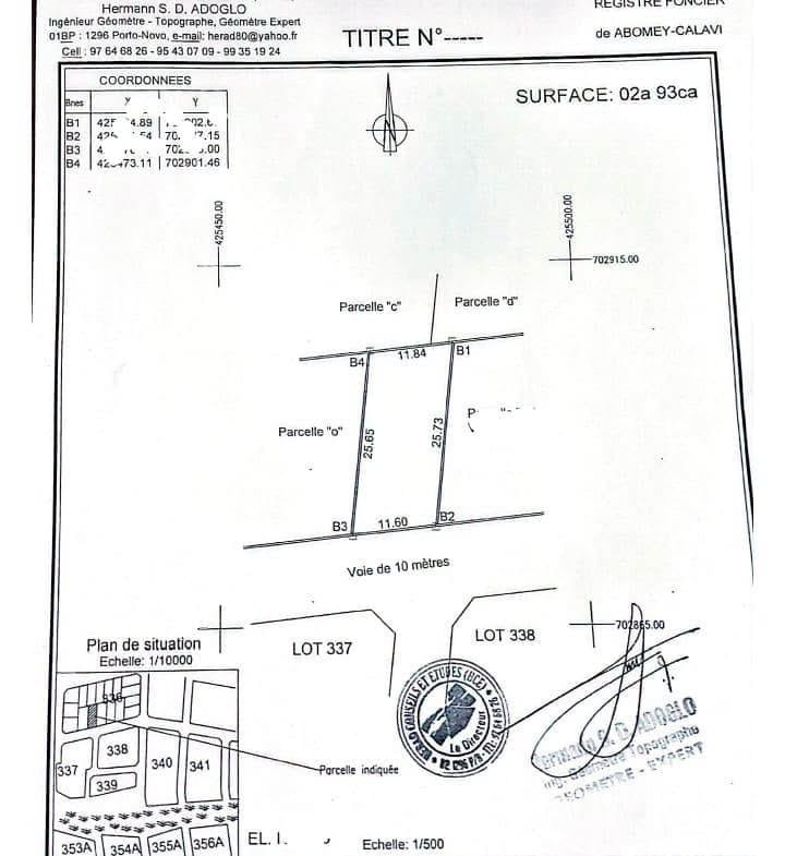 Parcelle clôturée à Akogbato Togbin Zone 2 2