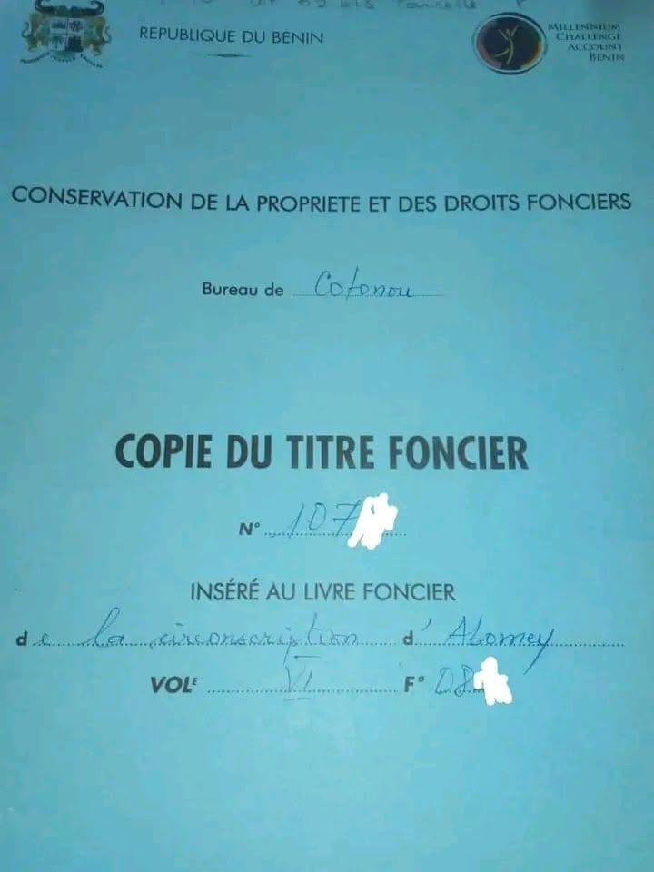 Parcelles à vendre à Abomey Goho près du stade 2