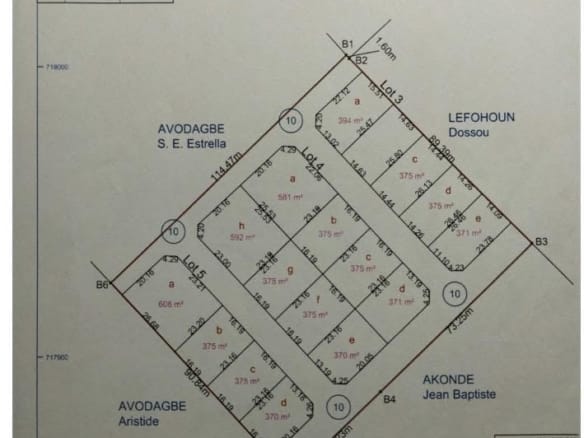 Parcelles avec TF à Honvié Tori Bossito