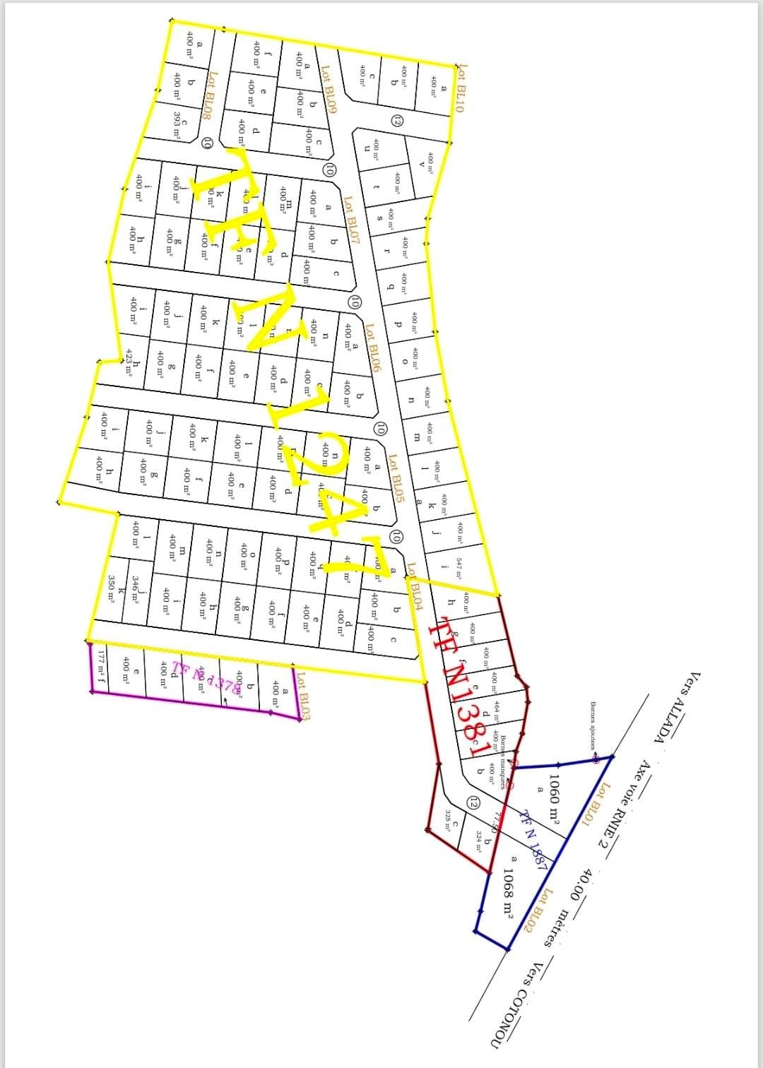 Parcelles avec titre foncier à Agbodjèdo près de la GDIZ 4