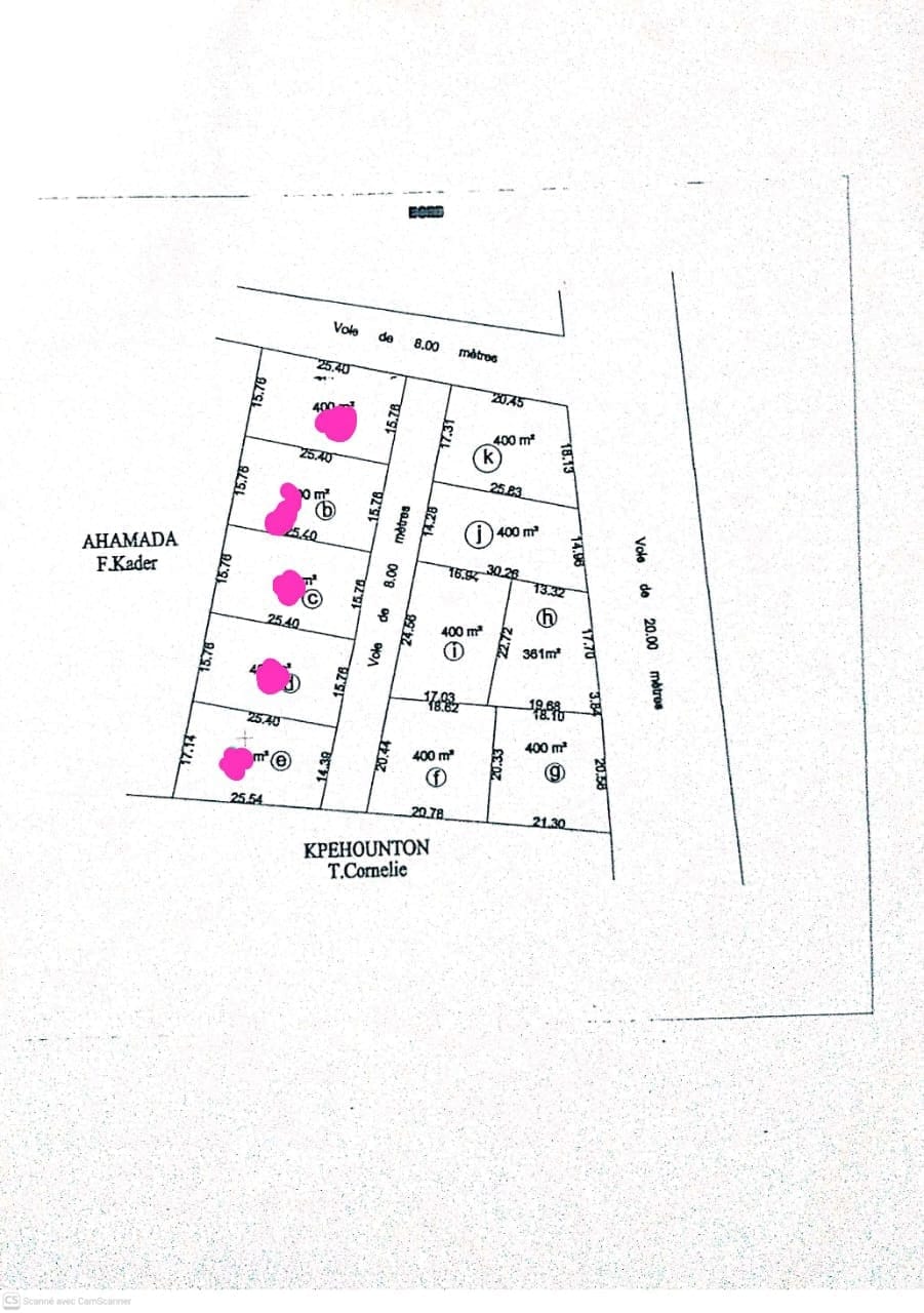 Parcelles avec titre foncier à vendre à Ouedo