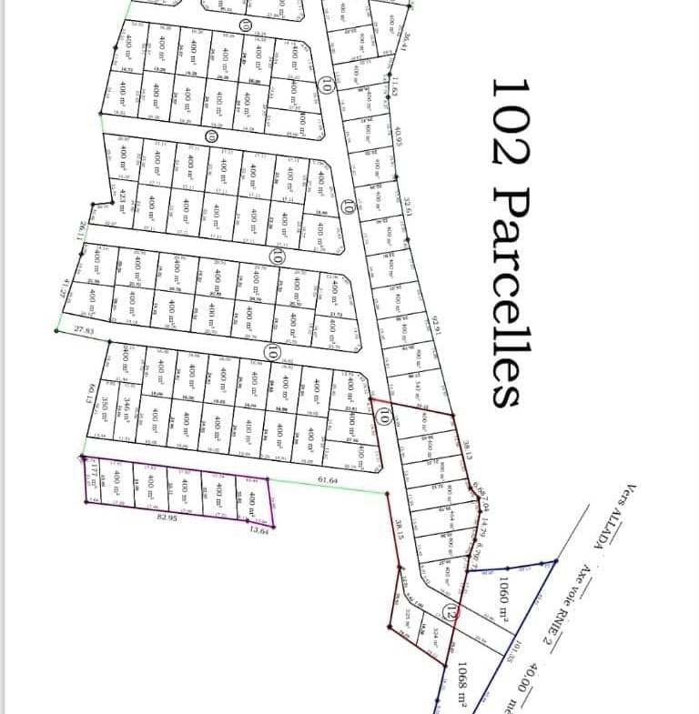 Parcelles de 400 m² sur domaine titré à Sékou