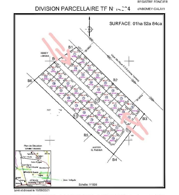 Parcelles recasées à vendre à Ouèdo Houanzondja