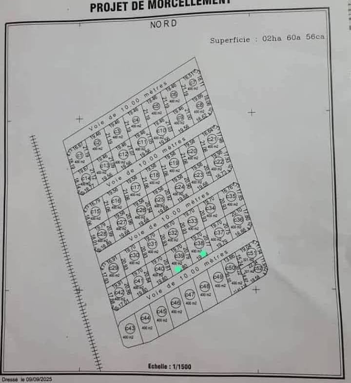 Parcelles recasées avec titre foncier à Pahou