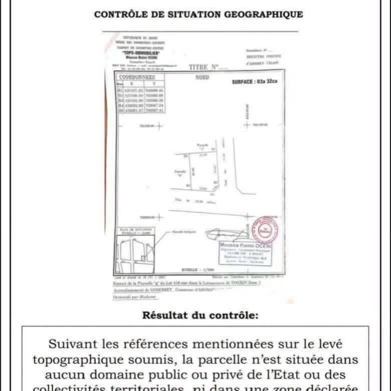 parcelle à vendre à Togbin Zone 3 2