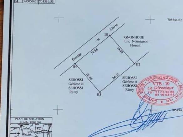 Deux parcelles au bord du goudron à vendre à Ouidah Gbèna Nord