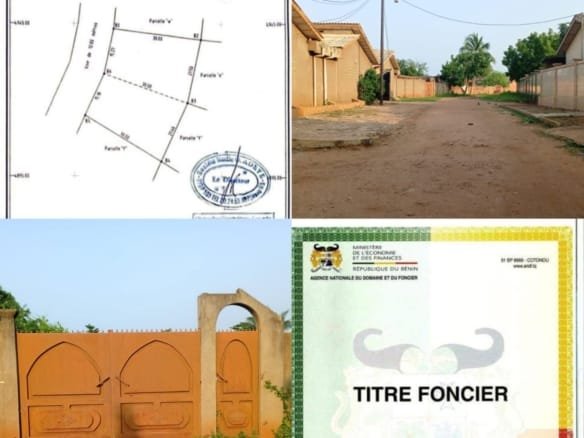 Deux parcelles clôturées avec titres fonciers à vendre à Goho Abomey