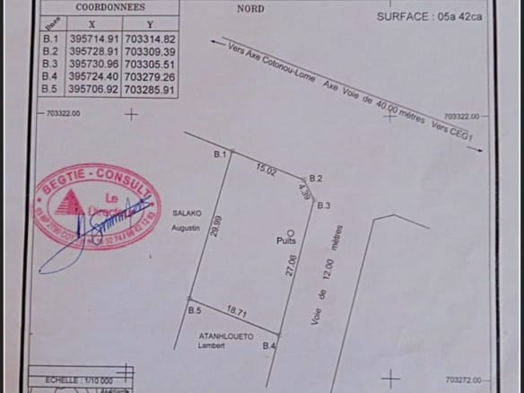 Deux parcelles en angle de rue à vendre à Ouidah Zomaïkpota
