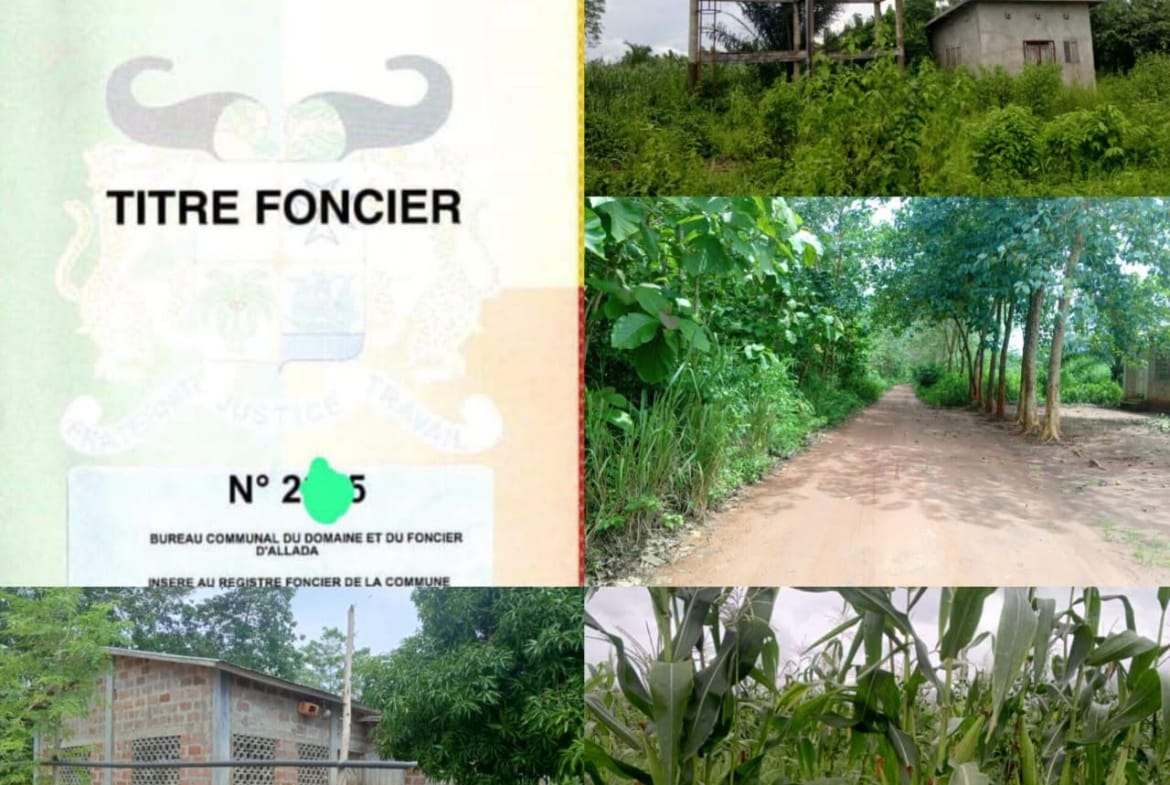 Ferme agricole avec titre foncier à Allada